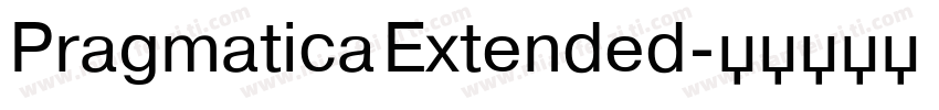 Pragmatica Extended字体转换